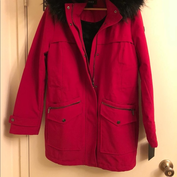 DKNY Red Coat - Picture 2 of 6